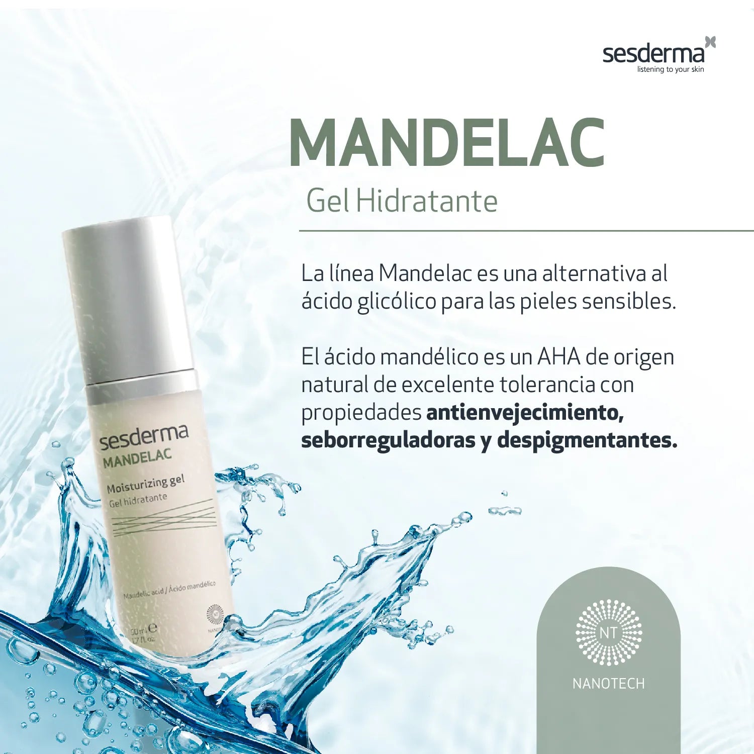 Sesderma Mandelac Gel Hidratante x50ml