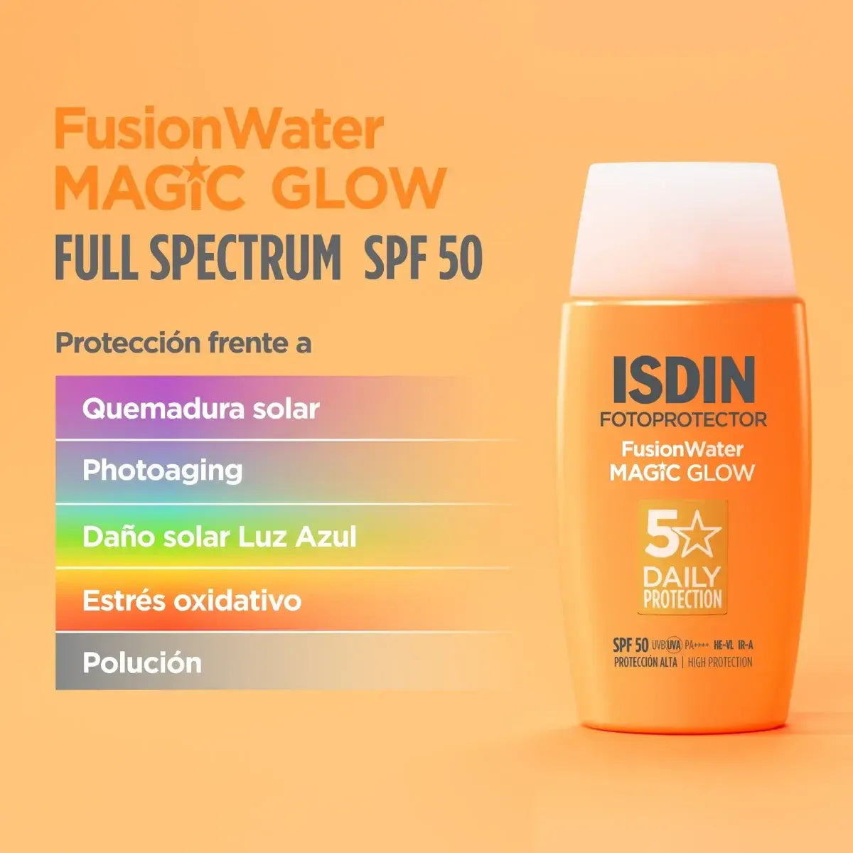 ISDIN Fotoprotector Fusion Water Magic Glow Spf 50 x 50Ml