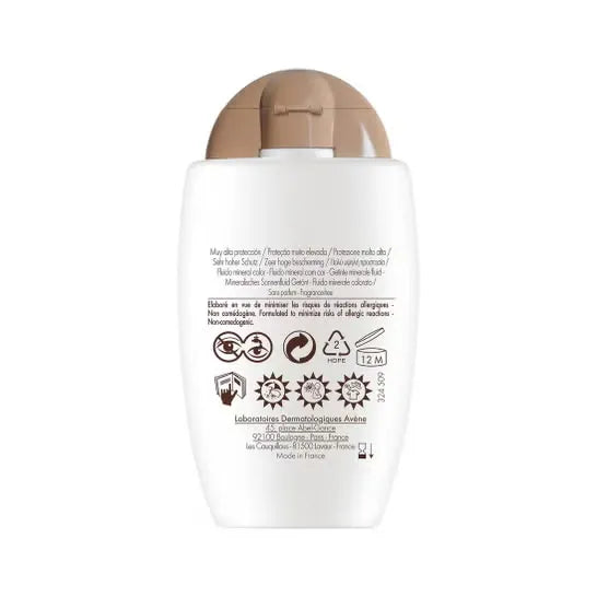 Avene Fotoprotector Fluido Mineral FPS50+ con Color x40ml