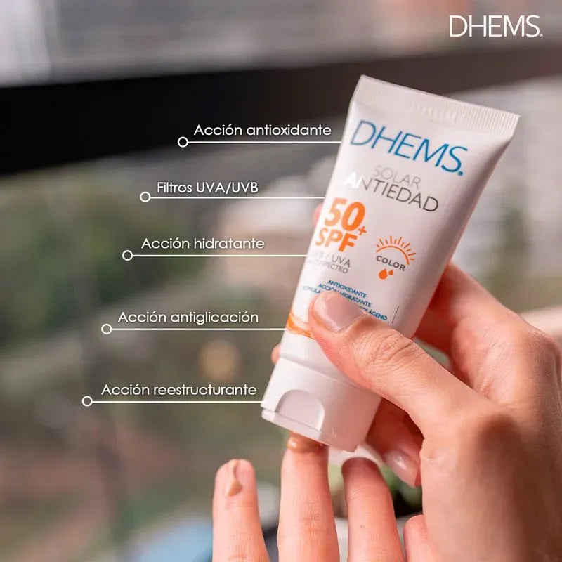 Dhems Fotoprotector Antiedad con Color SPF50+ x50ml