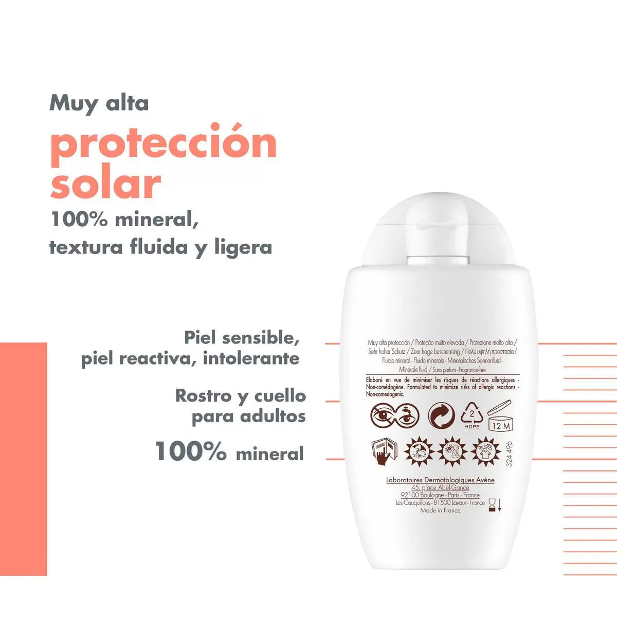 Avene Fotoprotector Fluido Mineral FPS50+ x40ml