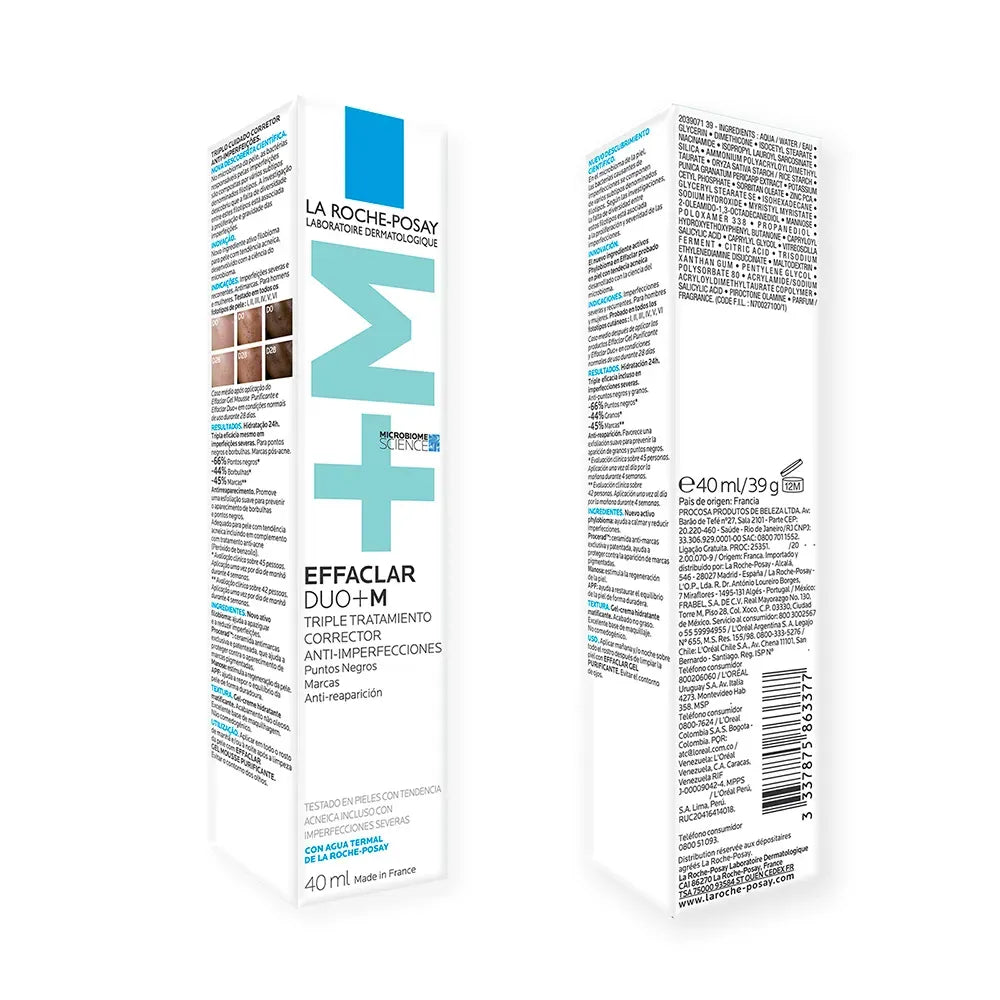 La Roche Posay Effaclar Dúo+M Crema Correctora Triple Anti - Imperfecciones x40ml - TIENDA PIEL