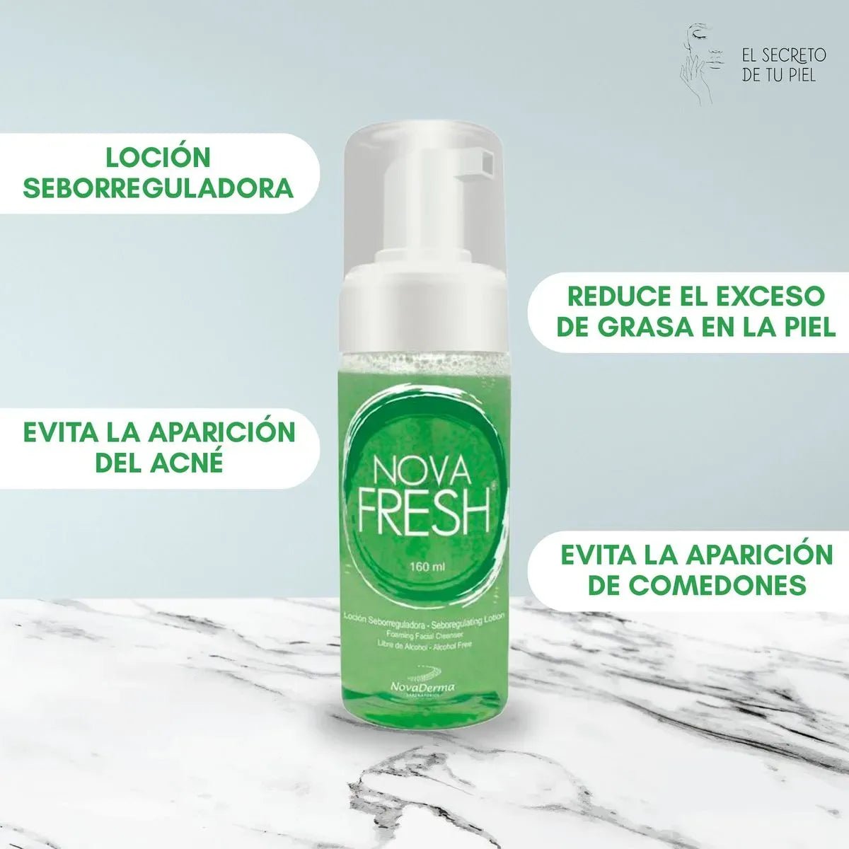 Novaderma Novafresh x160ml - TIENDA PIEL