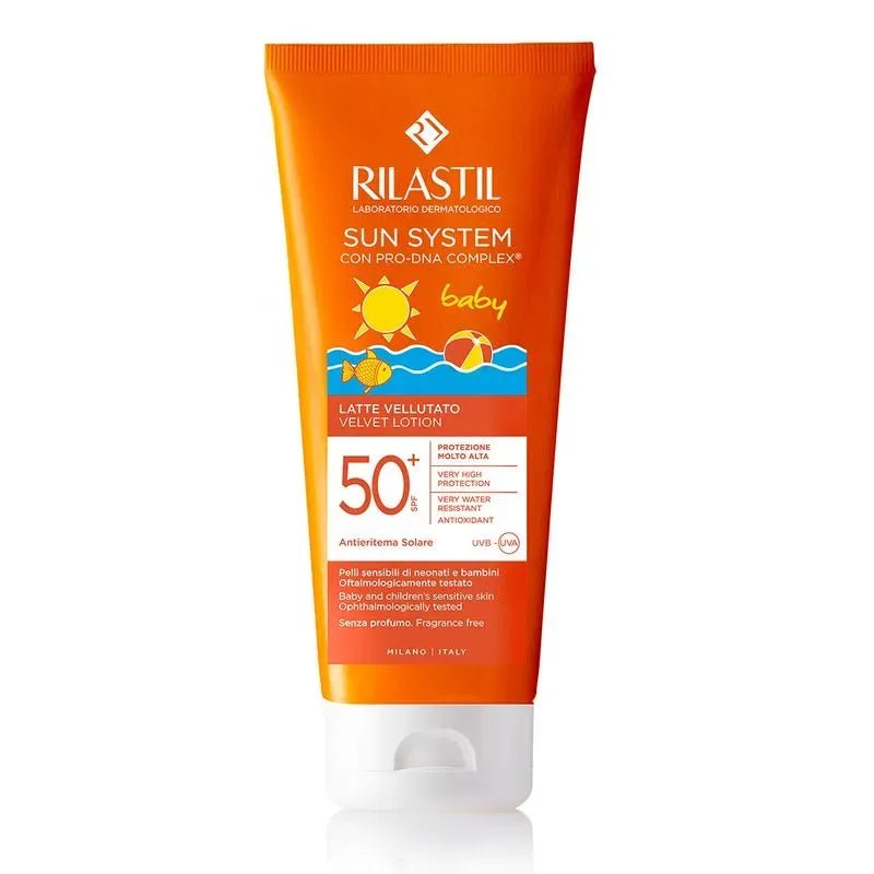 Rilastil Loción Velvet Baby SPF50+ x200ml - TIENDA PIEL