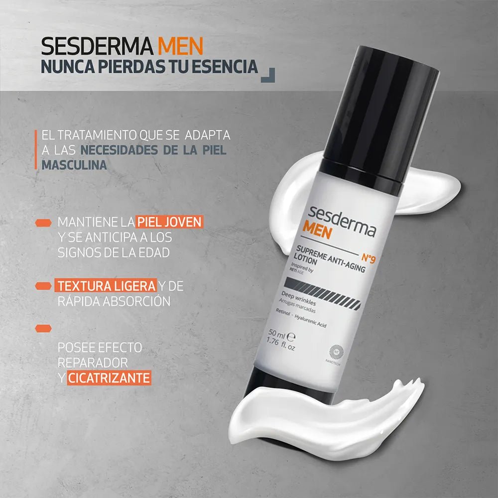 SESDERMA MEN SUPREME ANTIAGING LOTION X 50 ML - Tienda Piel