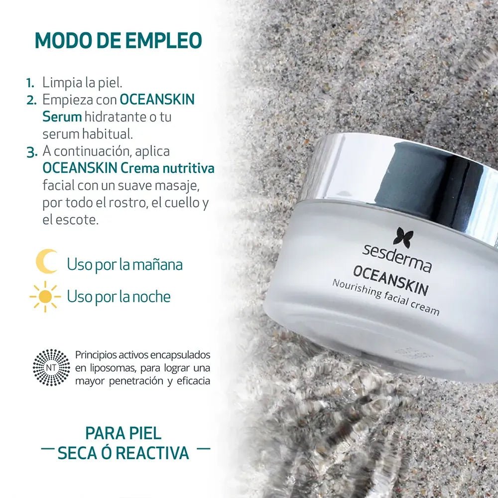 Sesderma Oceanskin Crema Facial Nutritiva x50ml - TIENDA PIEL