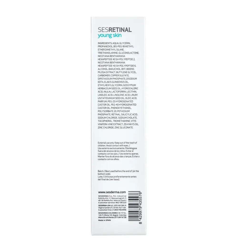 Sesderma Sesretinal Young Skin Gel Hidratante x50ml - TIENDA PIEL