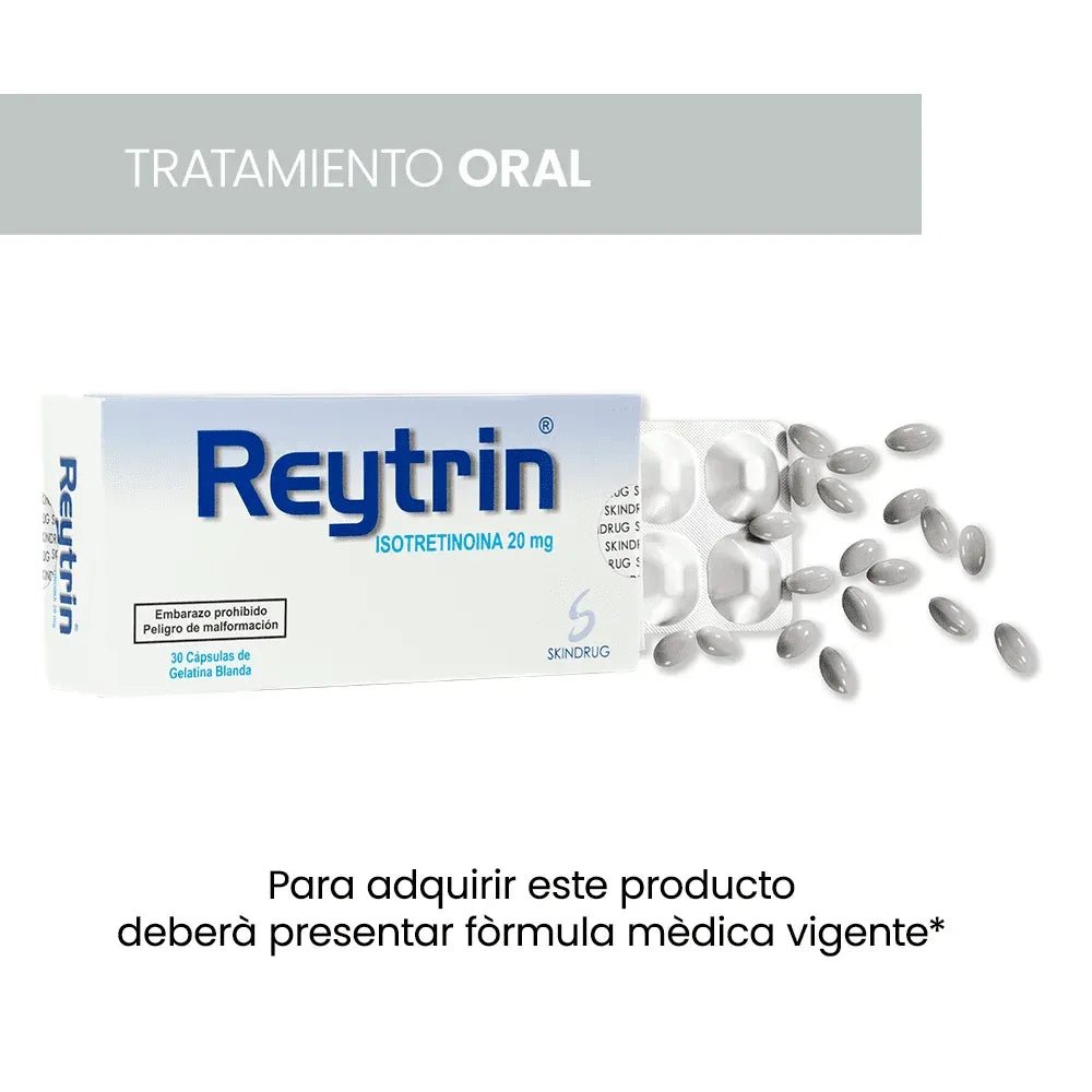 Skindrug Reytrin 20Mg + (Isotretinoina) x30 Cap - TIENDA PIEL