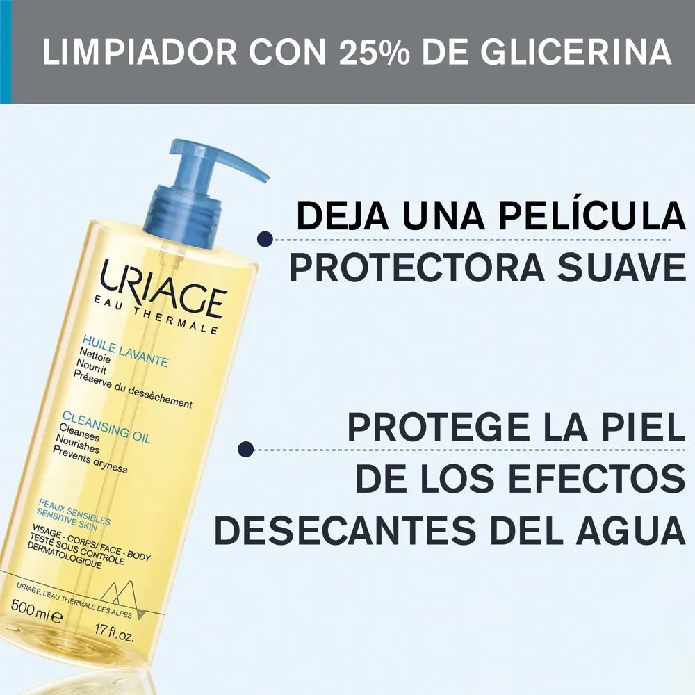 Uriage Aceite Limpiador Corporal x500ml - TIENDA PIEL