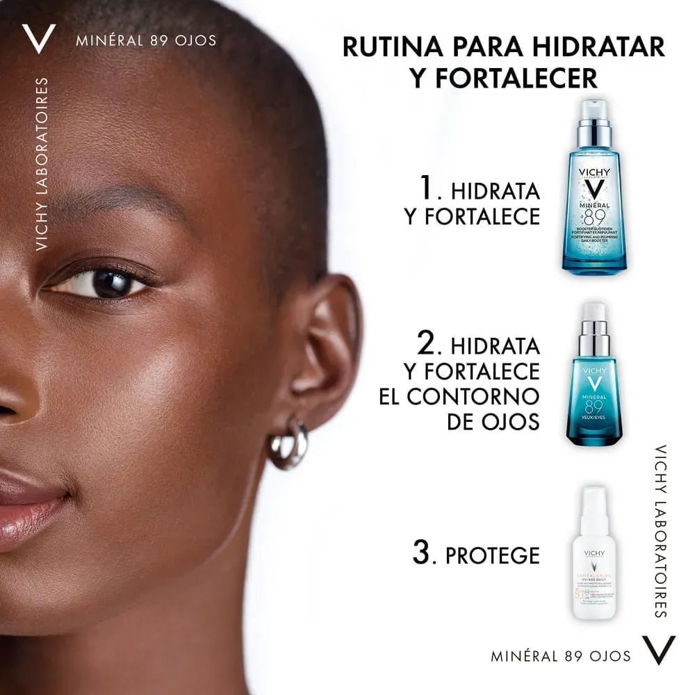 Vichy Mineral 89 Reparador Fortificante Para Ojos x15ml - TIENDA PIEL